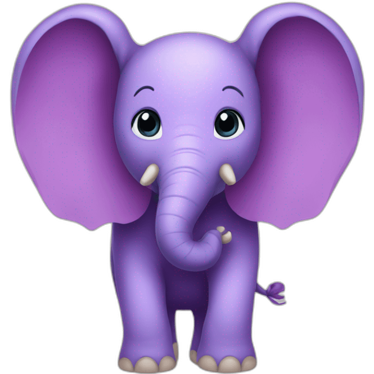 purple elephant wings emoji