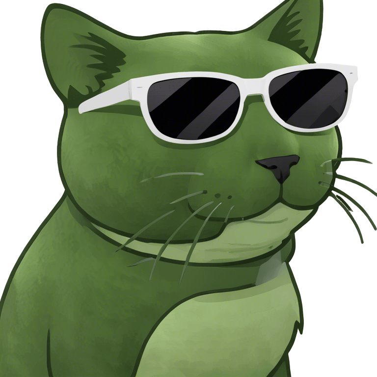 Cat with sunglasses emoji