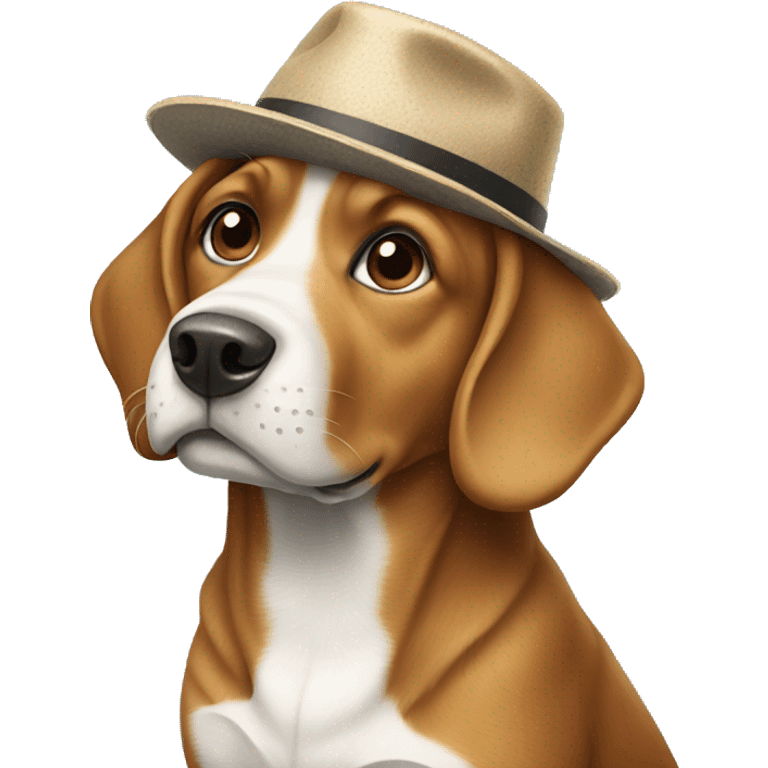 Dog wearing hat  emoji