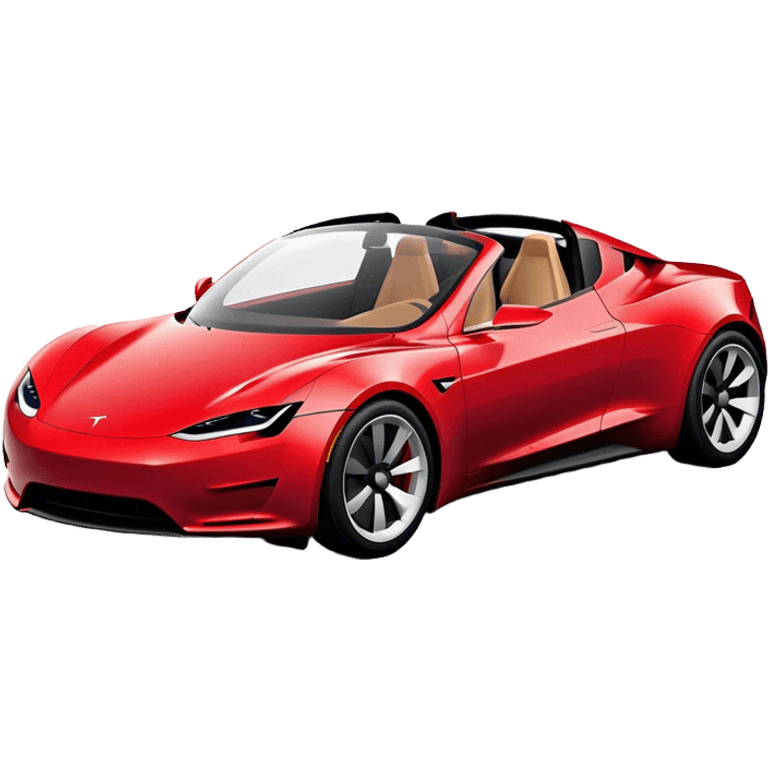 Tesla Roadster - Tesla (Model Year: 2020) (Iconic colour: Dark Red) emoji