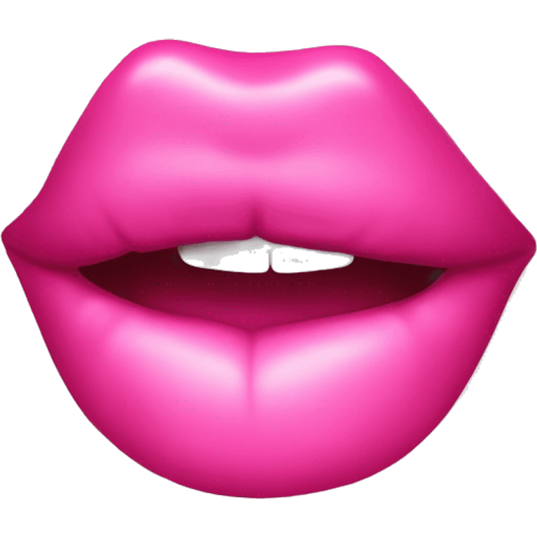 Pink kiss mark emoji