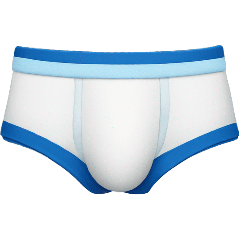 Men’s briefs with blue waistband emoji