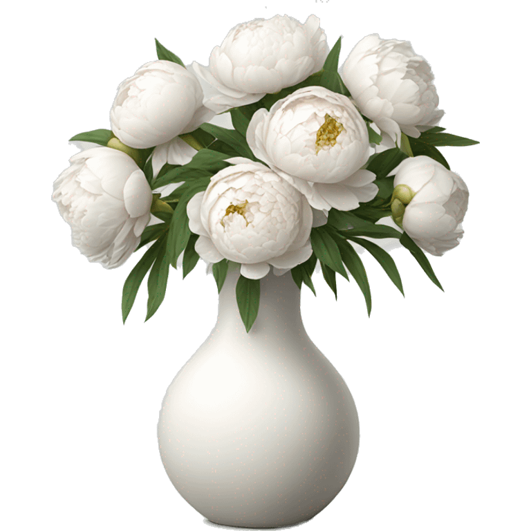 Realistic-white-modern-vase-with-peonies emoji