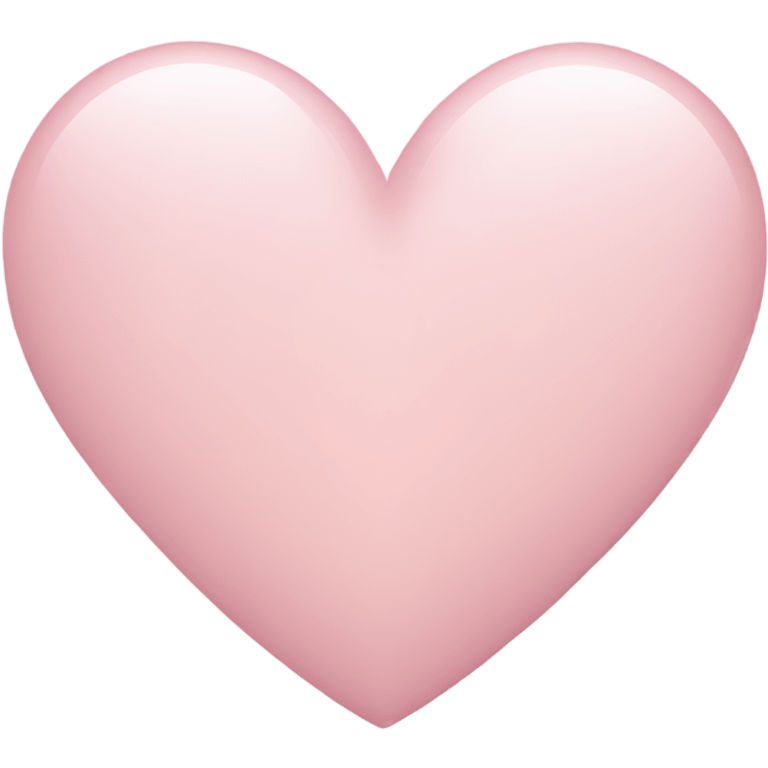 light pink heart  emoji