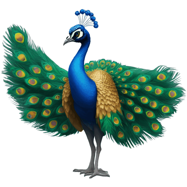 Dancing peacock  emoji