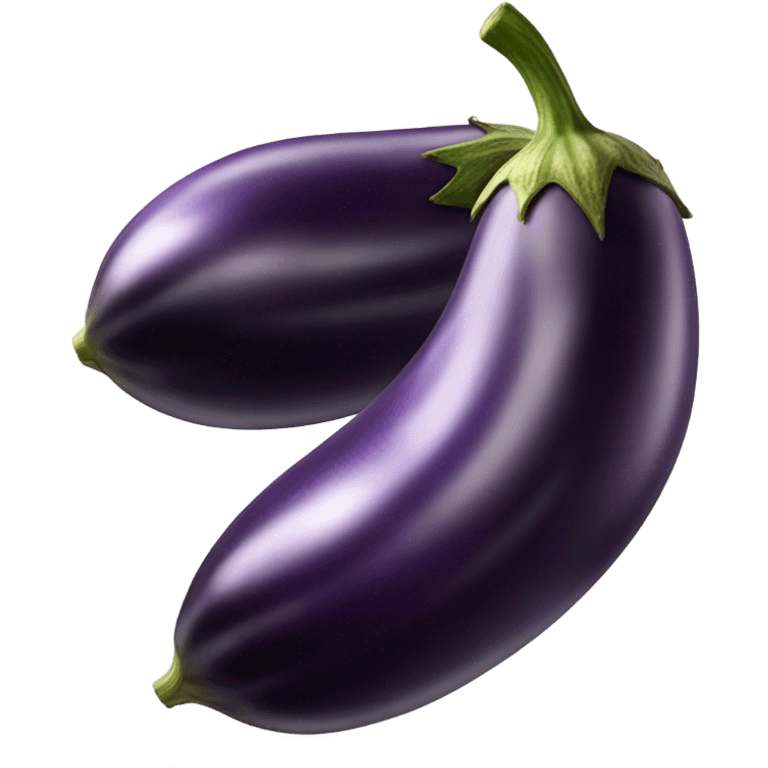 3 eggplants  emoji