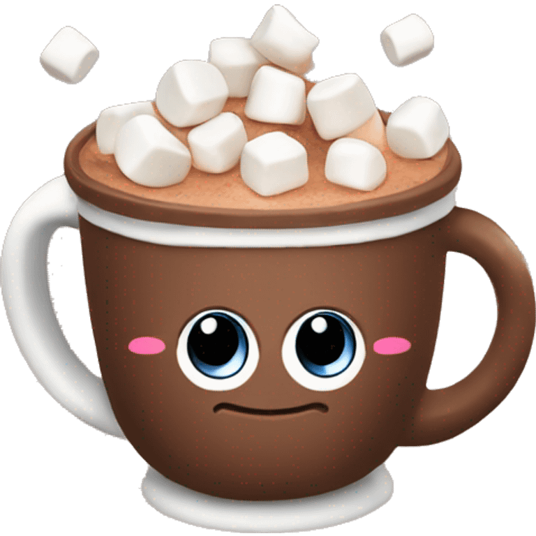 Hot chocolate with marshmallows emoji