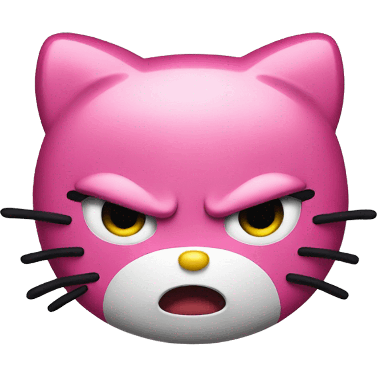 Angry hello kitty  emoji