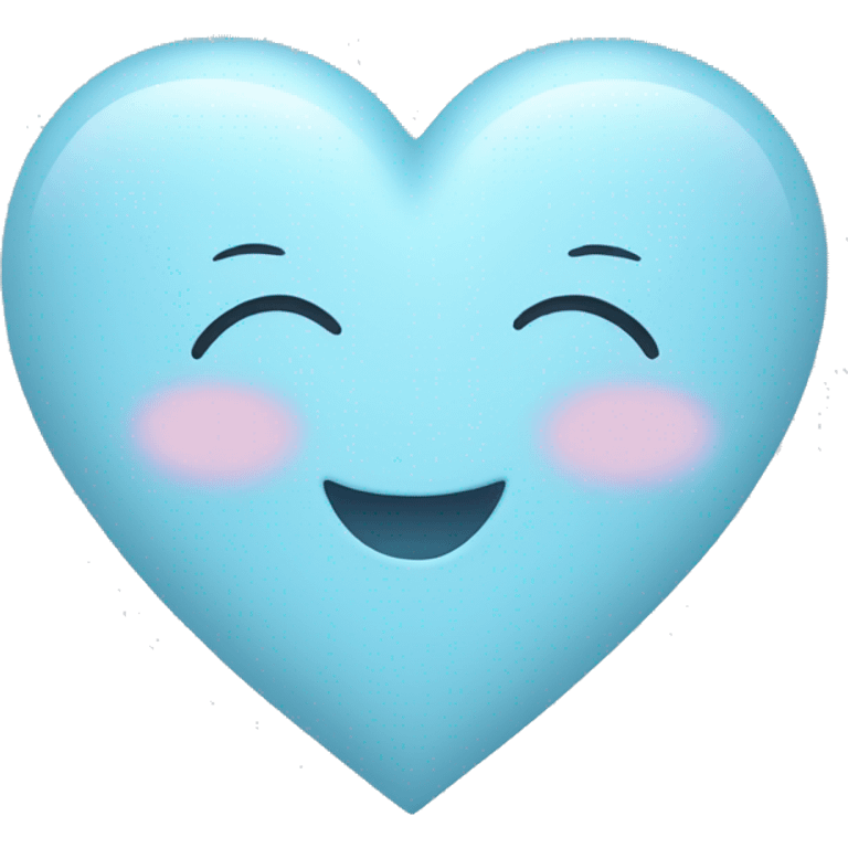 Light blue pastel heart emoji