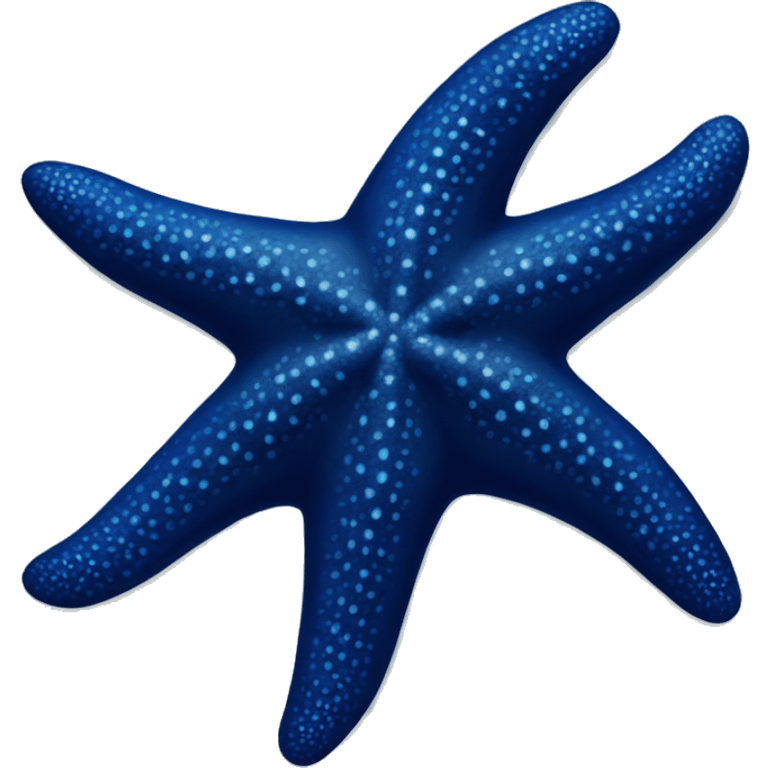 dark Blue starfish no face emoji