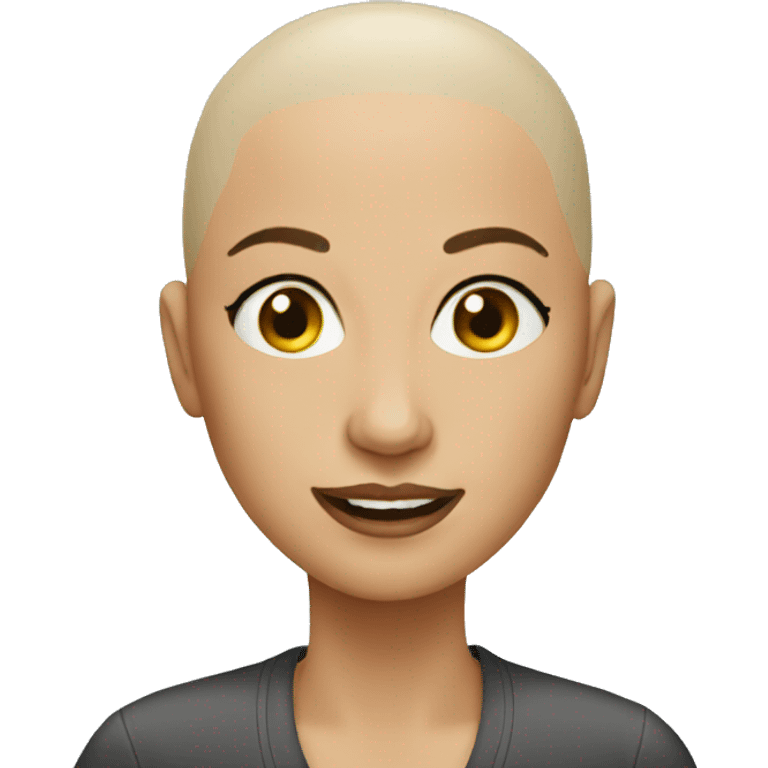 bald women emoji