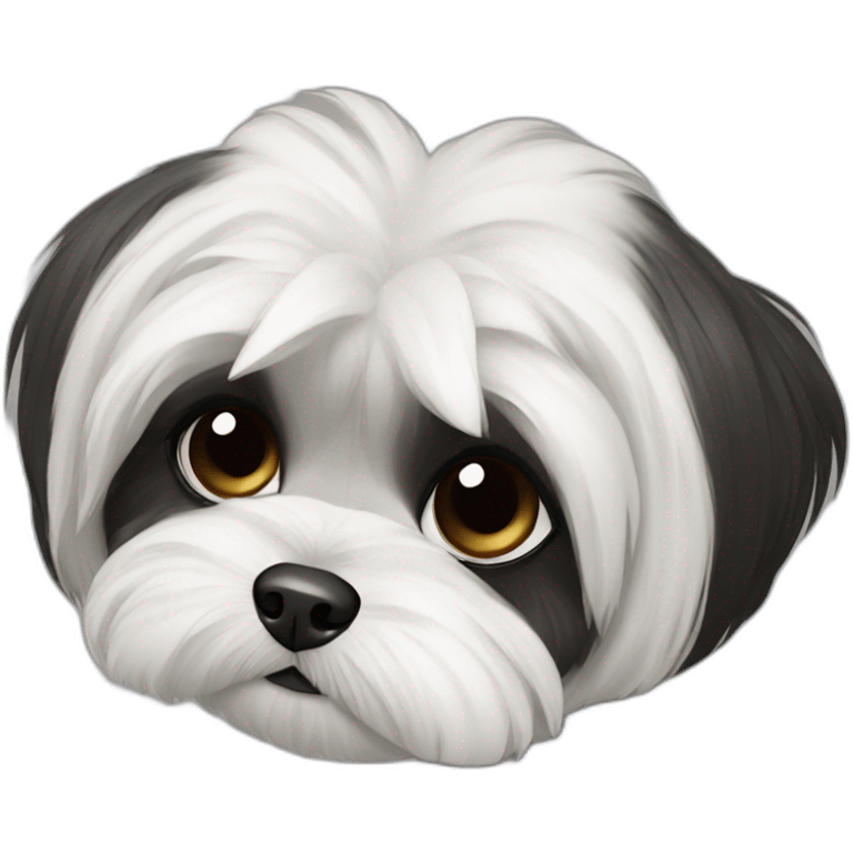 Shi-tzu black emoji