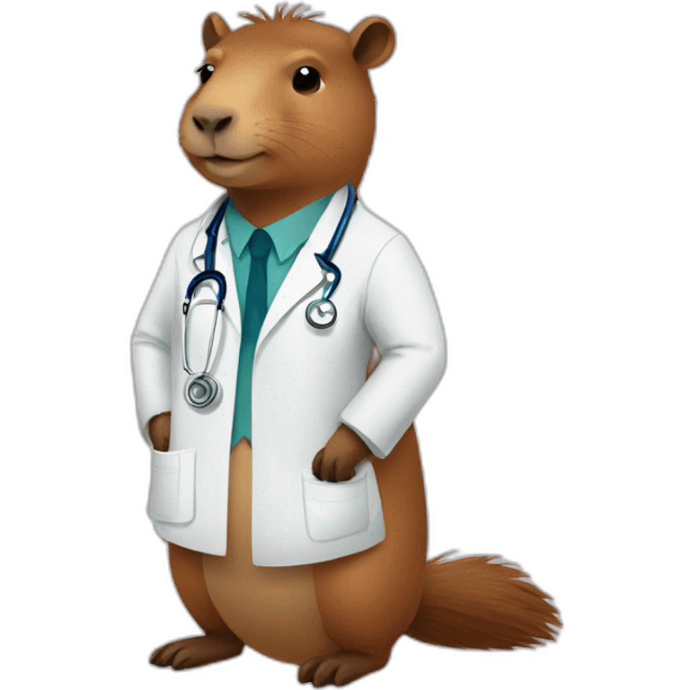 capybara as a doctor emoji