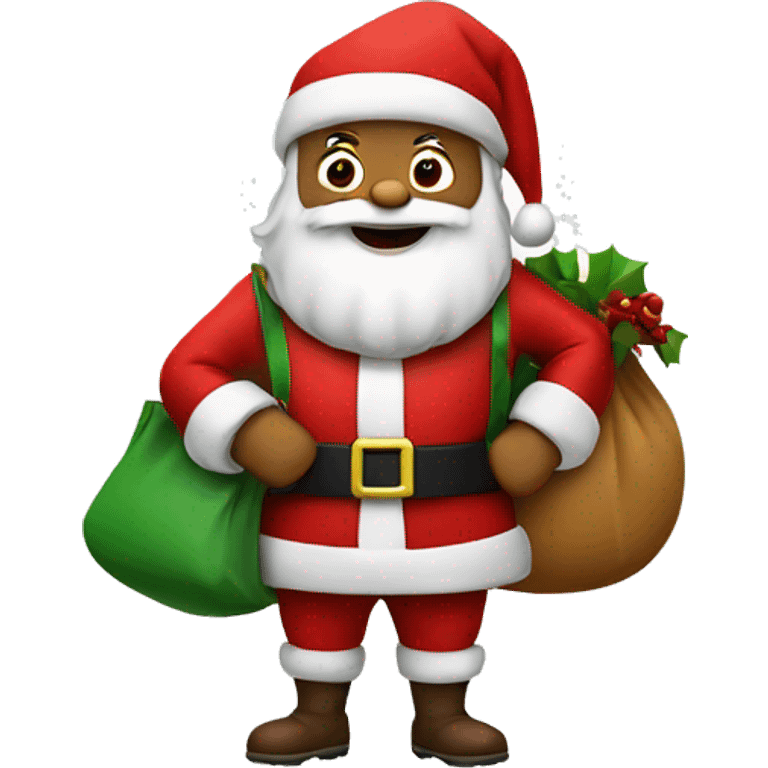 santa claus with a bag  emoji