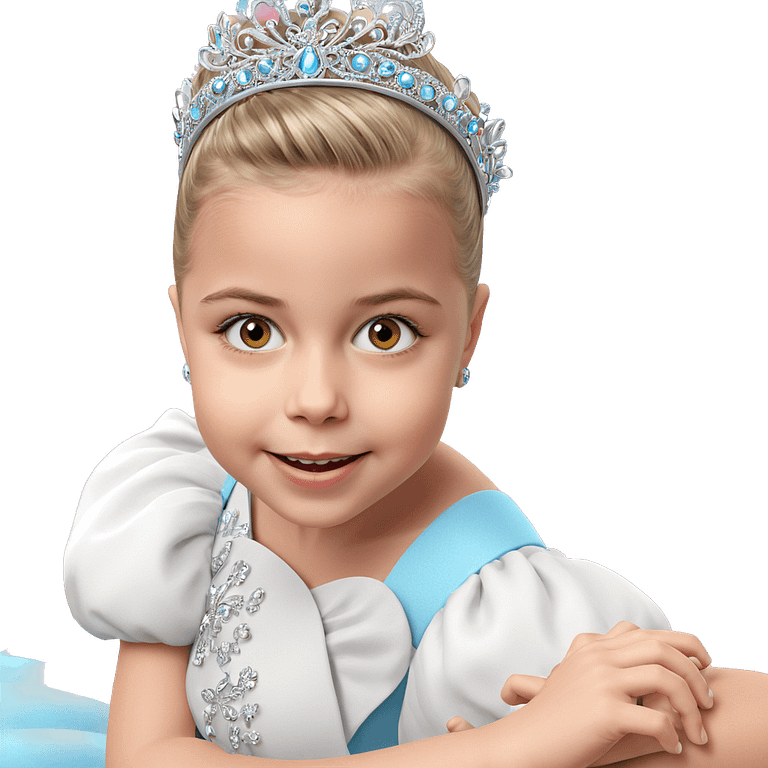 elegant girl with tiara emoji