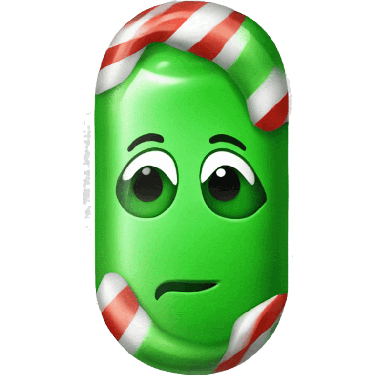 christmas green candy can emoji