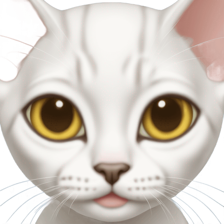 devon rex cat white emoji