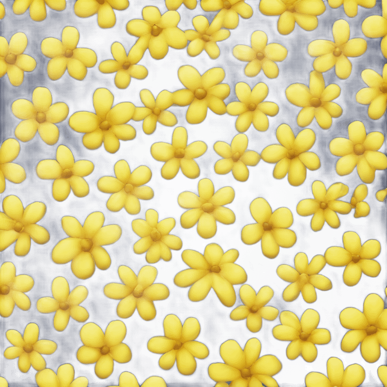 A yellow flower hawaian sparkly emoji