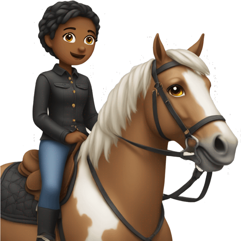 Girl on a horse emoji