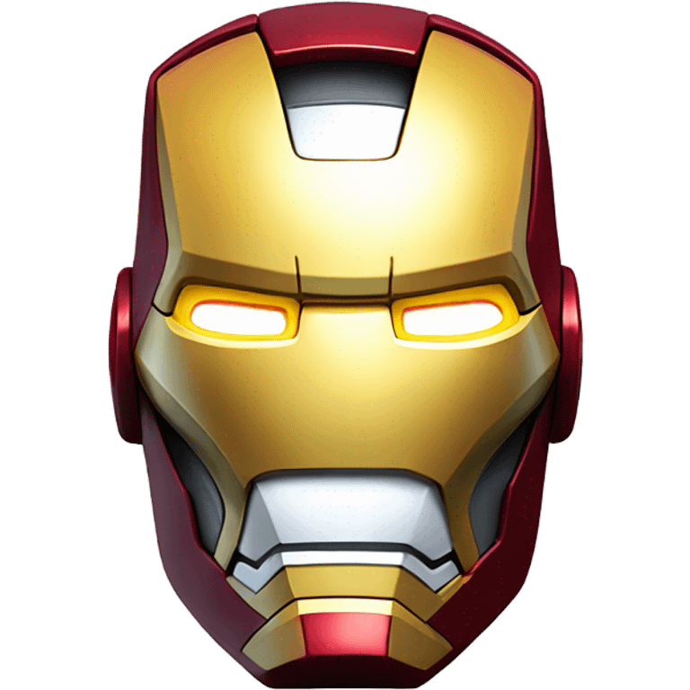 3d render iron man emoji face  emoji