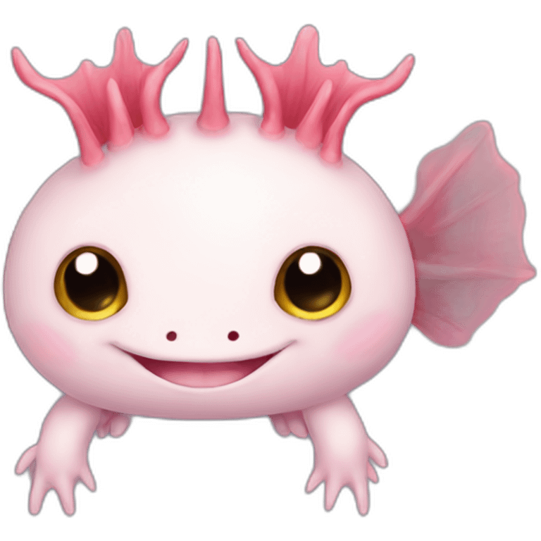 Happy axolotl emoji