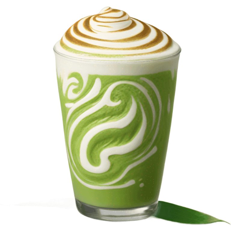 Matcha latte art emoji