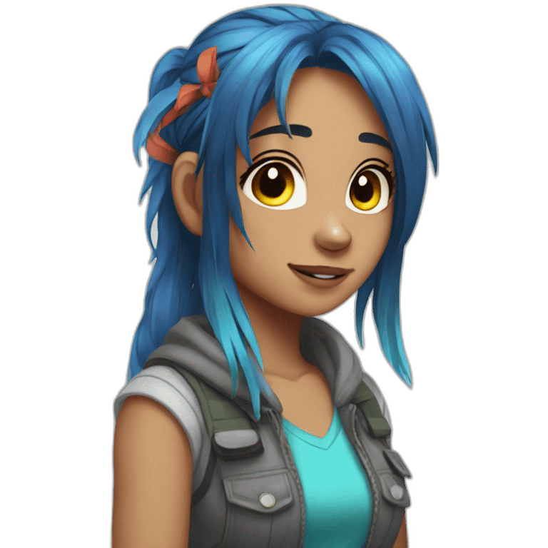 Rainbow Dash as a human  emoji