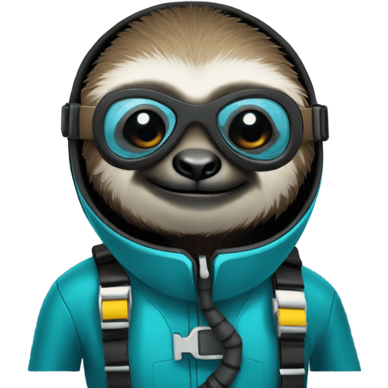 Scuba sloth emoji