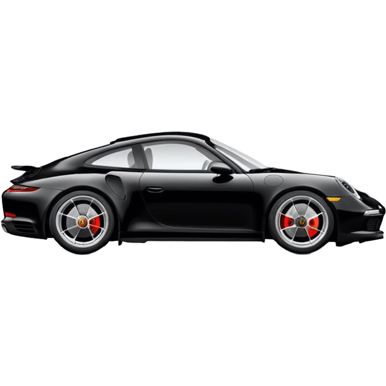 Porsche 911 - Porsche (Model Year: 2021) (Iconic colour: Black) emoji