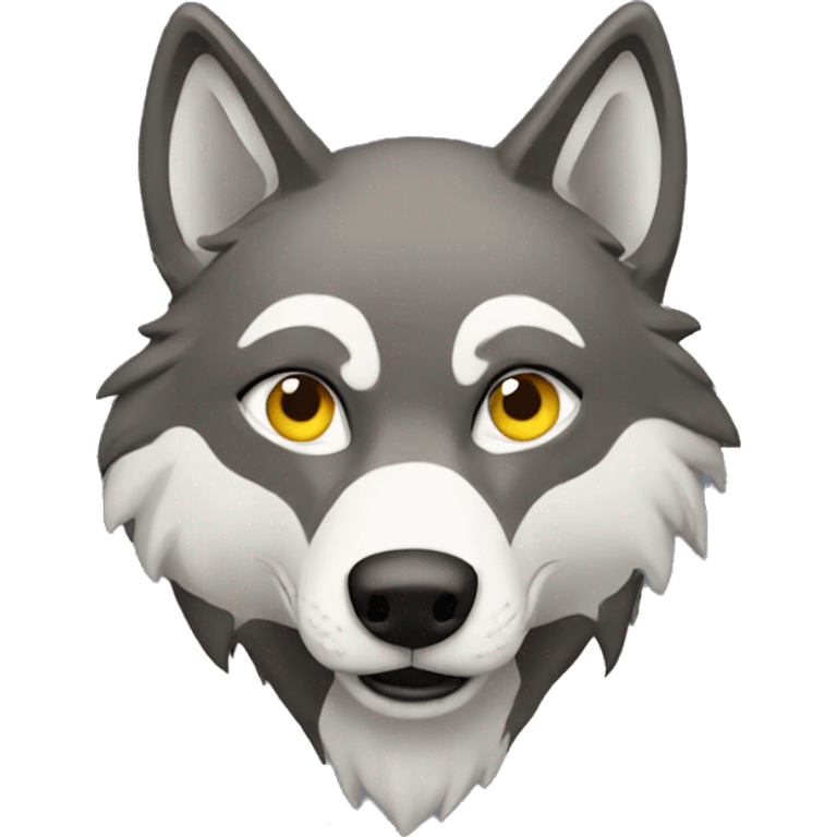 wolf wearing a hoodie  emoji