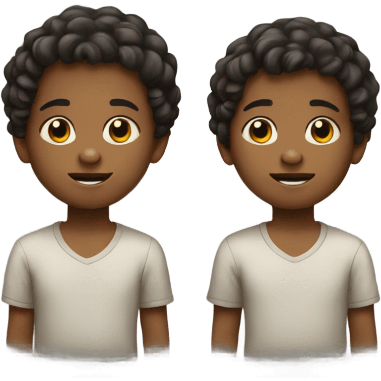 Young boy twins emoji