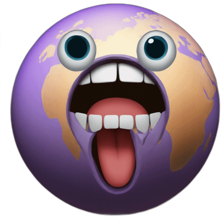 The Planet Is shocked emoji