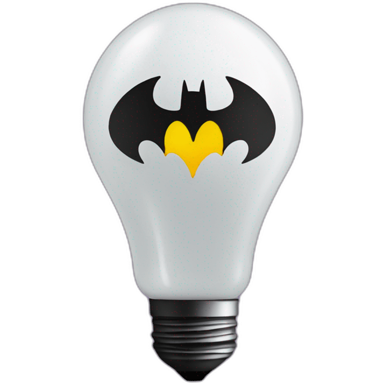 bulb with batman cape emoji