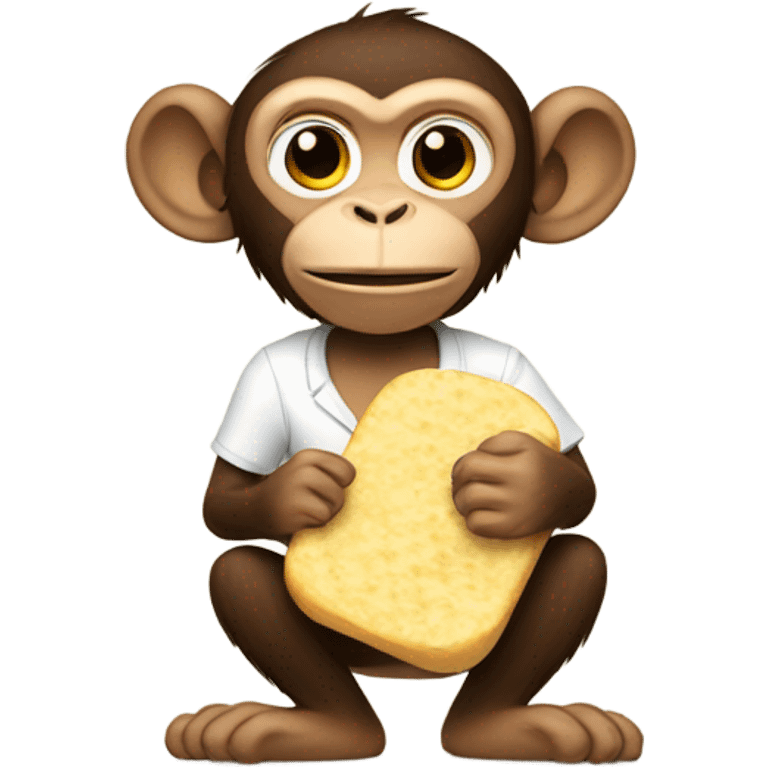 Monkey with arepa  emoji