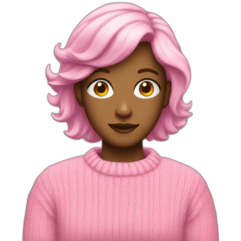 pink sweater emoji