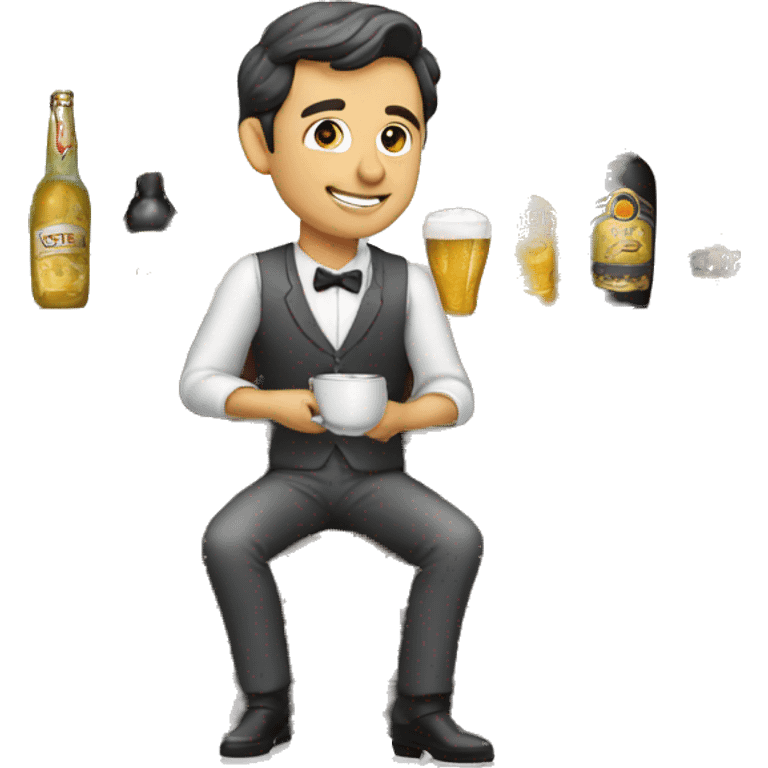 homme qui donne de l'argent a une pub emoji