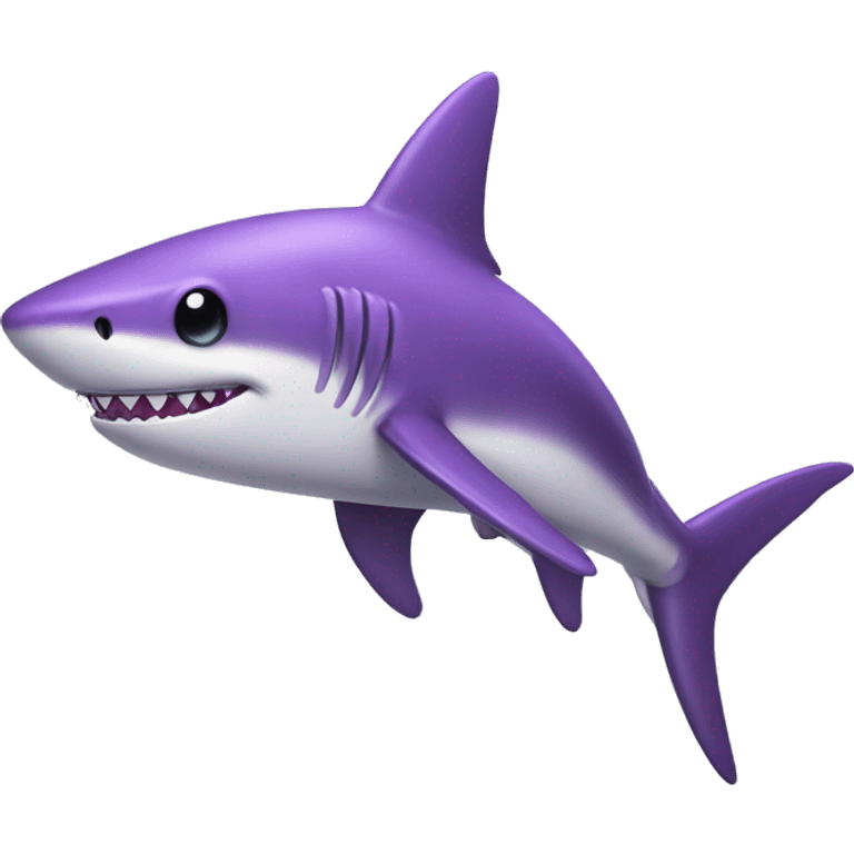 purple shark emoji