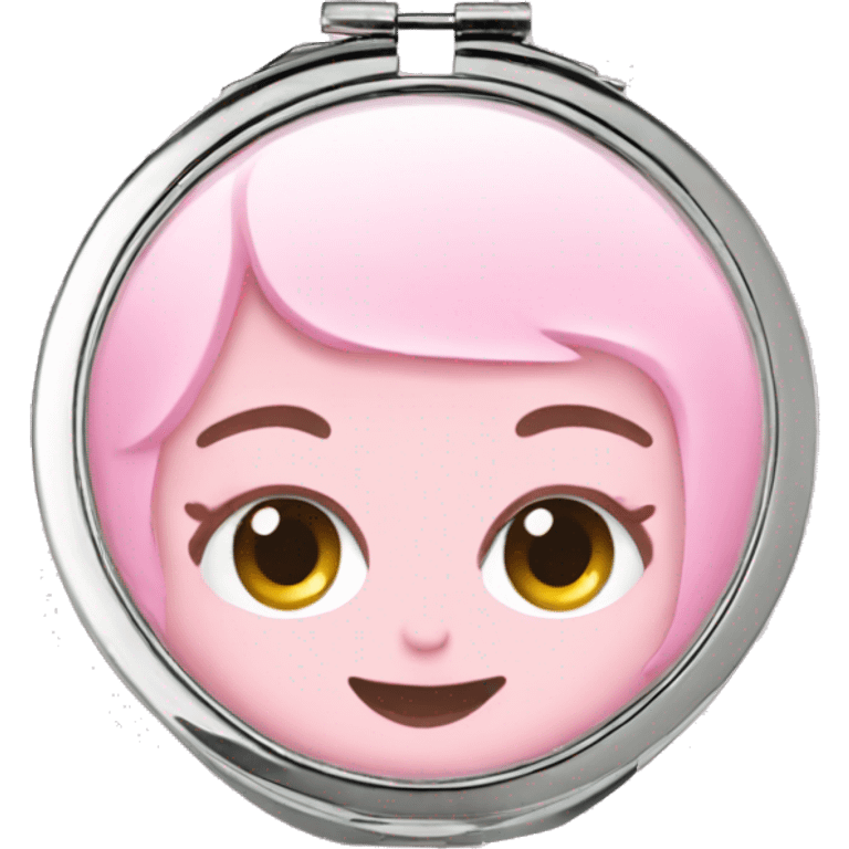 pink compact mirror  emoji