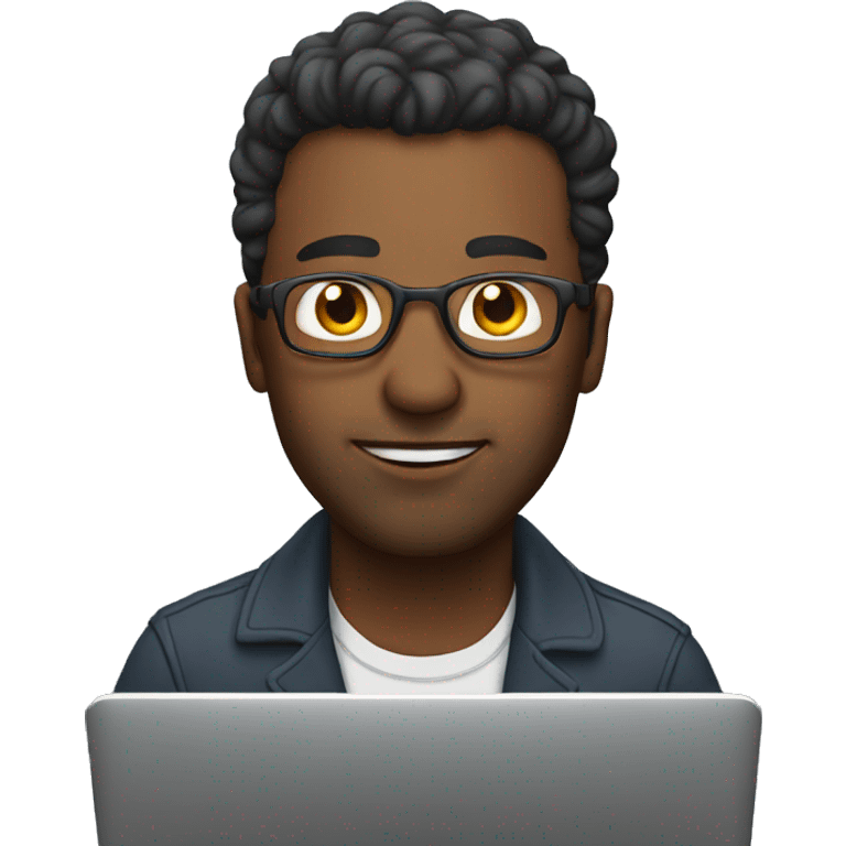 man on laptop emoji