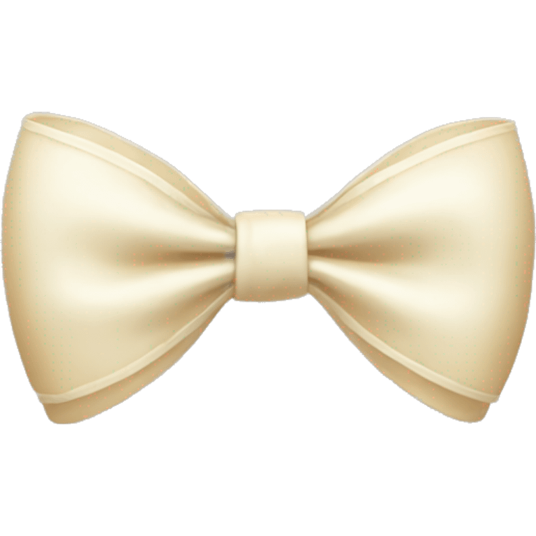 Cream bow emoji