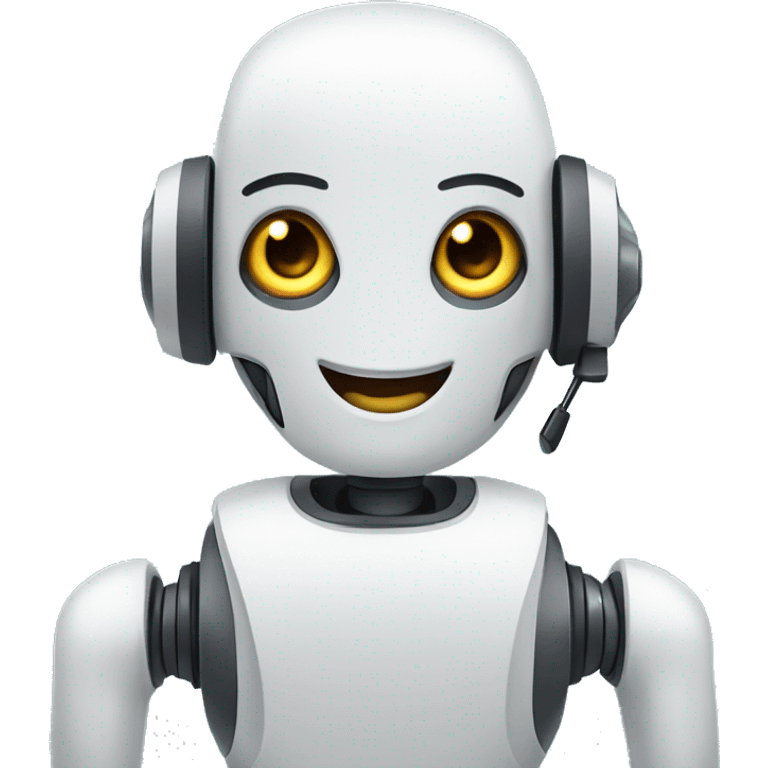 call center robot looks like robot emoji