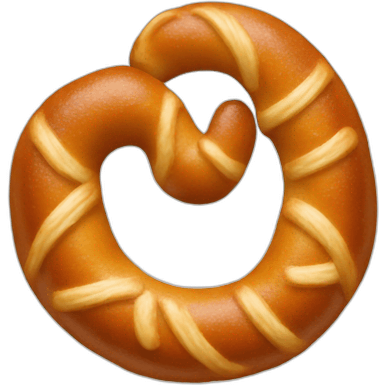 A pretzel emoji