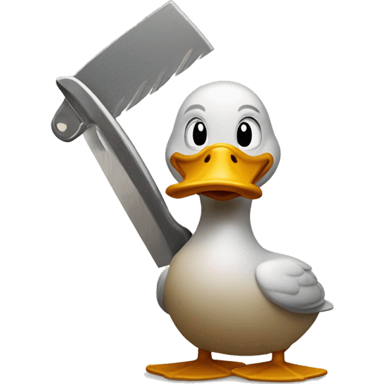 duck with a saw emoji