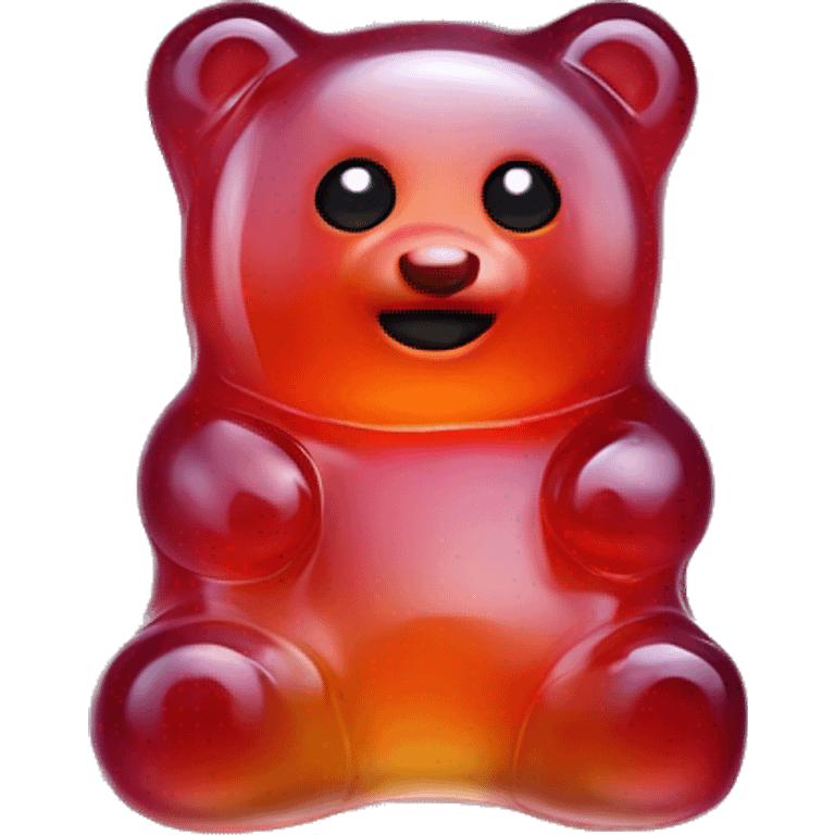 realistic gummy jelly bear emoji