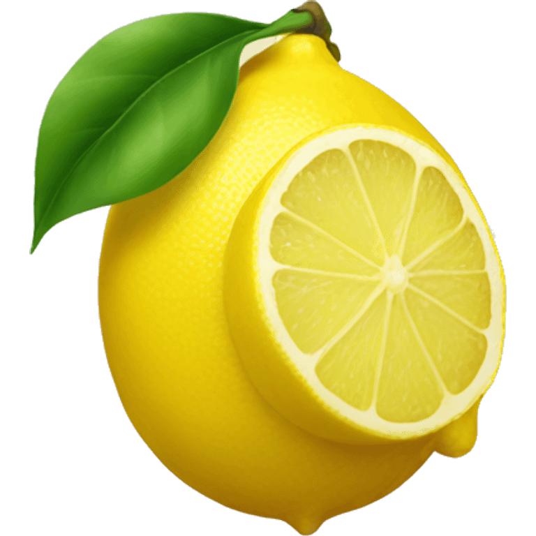 lemon being squeezed emoji