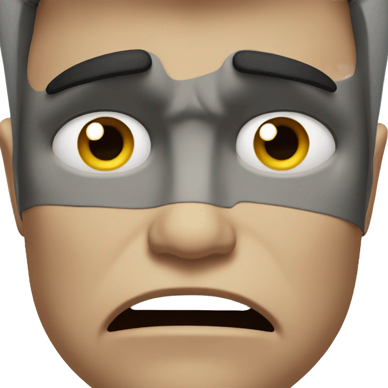 Unhappy Batman crying  emoji