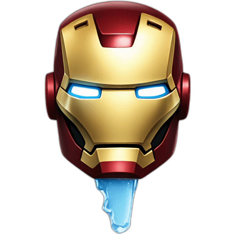 iron man avec une glace emoji