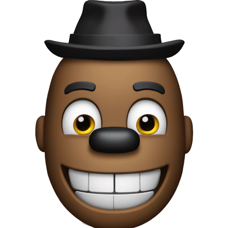 Glamrock Freddy from Five Nights at Freddy's: Security Breach 
wide eye blushing face emoji