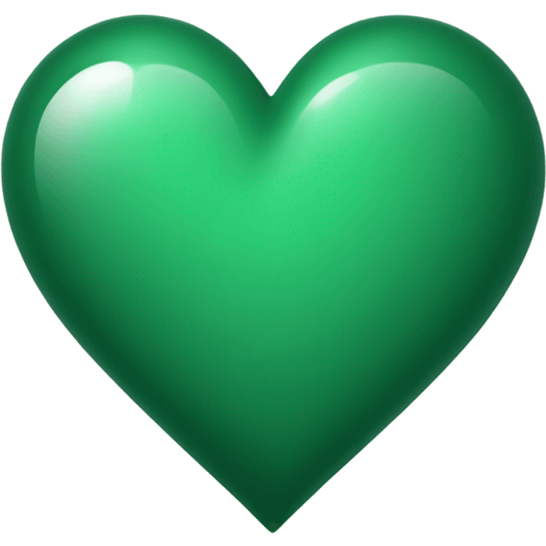 Green ombré heart  emoji