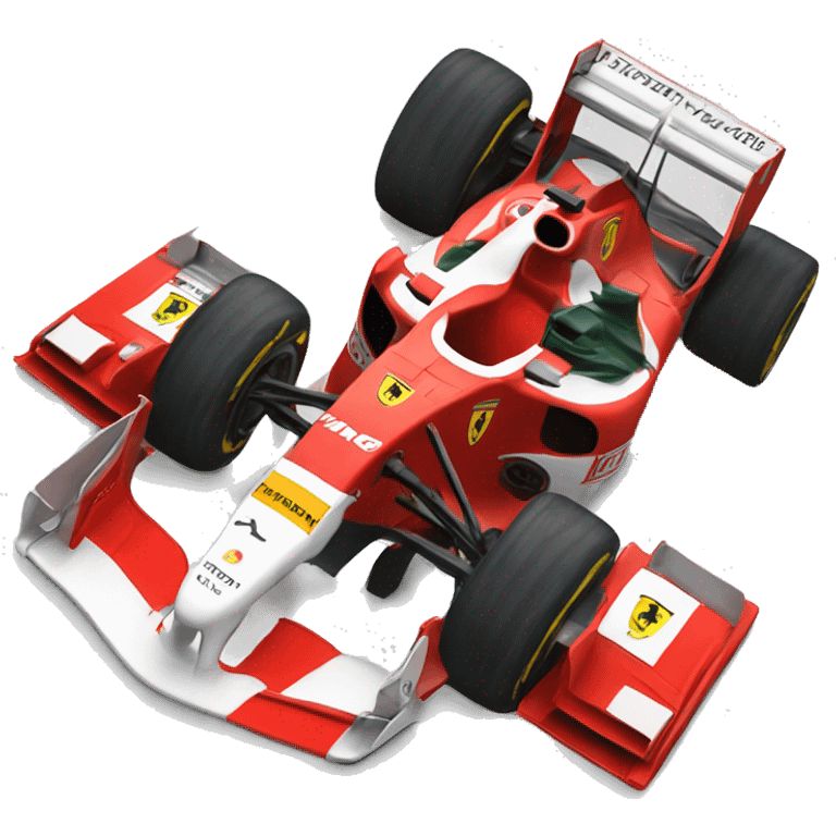 a Ferrari formula one car emoji